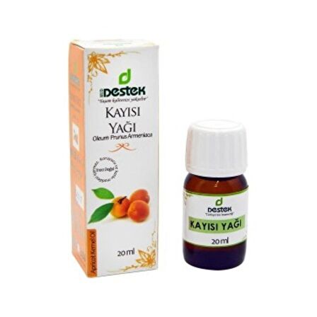 Destek Kayısı Yağı Soğuk Pres 20 ML