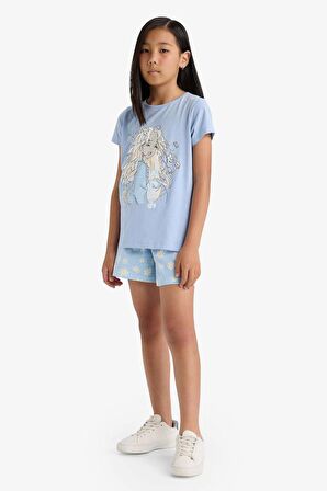Kız Çocuk Regular Fit Baskılı 2'li Pijama Takımı
