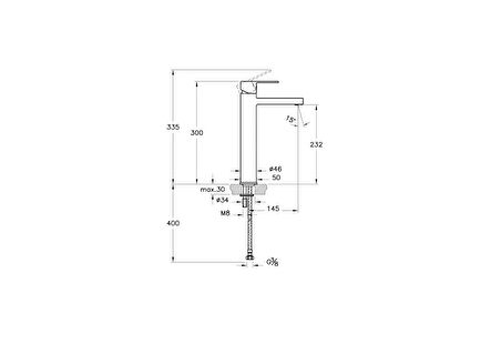 Artema Flo S A4194023 Yüksek Lavabo Bataryası, Altın