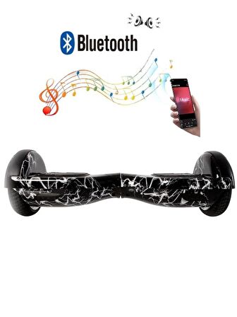 CityMate Elektrikli Kaykay Hoverboard Bluetooth Hoparlörlü 6.5 Inch Grafiti D02