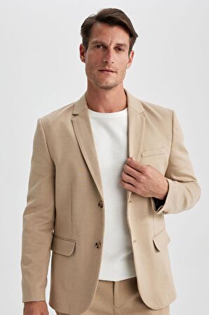 DeFacto Modern Fit Blazer Ceket B0122AX23AUBG193