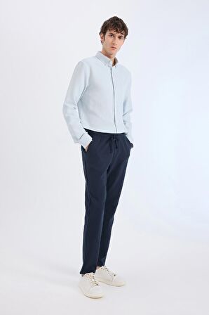 DeFacto Jogger Pantolon Basic Düz Beli Bağcıklı Cepli Düz Paça C6022AX25SPNV64