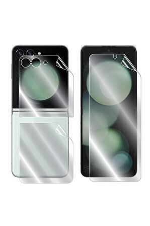IPG Samsung Galaxy Z Flip 5 Görünmez Hydrogel Ekran Koruyucu (Ön iç Ekran ve Arka Kapak )