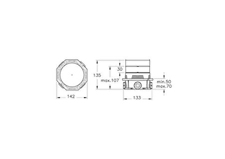 Artema A42806 Ankastre Banyo Bataryası, Sıva Altı Grubu