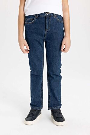 DeFacto Erkek Çocuk Straight Fit Standart Paça Jean Basic Pantolon B5565A824SMNM34