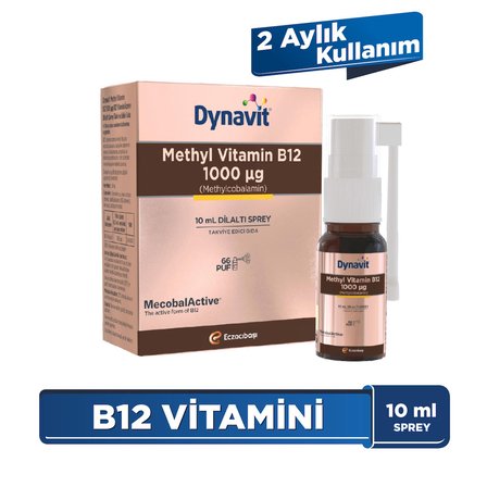 Dynavıt Methyl Vıtamın B12 Sprey