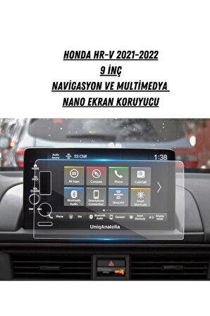 Honda Hr-v 2021 2022 9 İnç Navigasyon Ve  Multimedya Nano Ekran Koruyucu