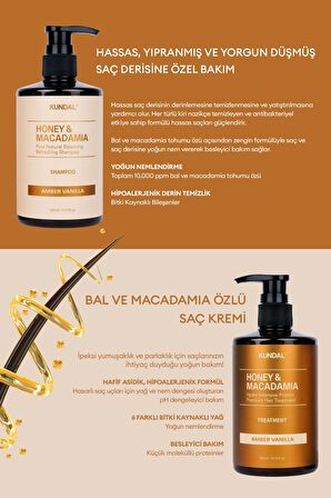 Yoğun Nemlendirici ve Besleyici İkili Saç Bakım Seti KUNDAL Holiday Edition 300ml Shampoo/Treatment