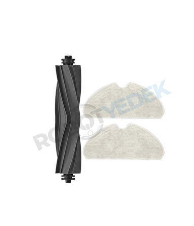 Dreame D10S D10S Pro Uyumlu Yedek Silikon Ana Fırça ve Mop-3 Parça