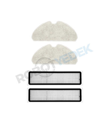 Dreame D10S D10S Pro Uyumlu Yedek Mop ve Hepa Filtre-4 Parça