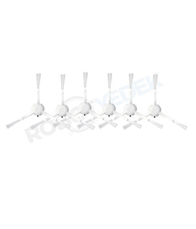 Dreame D10S D10S Pro Uyumlu Yedek Beyaz Yan Fırça-6 Adet