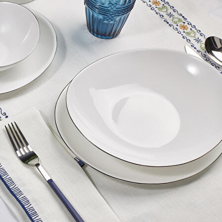 Karaca Pure 24 Parça 6 Kişilik Yemek Takımı