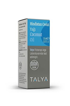 Hindistan Cevizi Yağı, Nemlendirici Ve Besleyici, Soğuk Sıkım, %100 Saf Ve Doğal, 20 ml