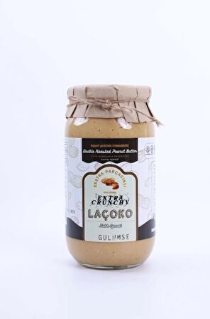LAÇOKO 2 Kg İsme – Kişiye Özel Şekersiz, Saf, Katkısız Fıstık Ezmesi Glutensiz, Vegan, Doğal Çifte Kavrulmuş Parçacıklı Extra Crunchy Yer Fıstığı Ezmesi 