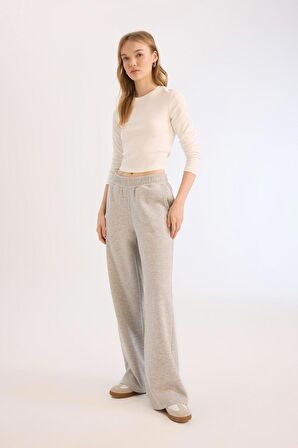 DeFacto Coool Wide Leg Eşofman Altı Beli Lastikli Geniş Bol Paça B3345AX25SPGR210
