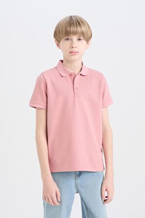 DeFacto Erkek Çocuk Basic Düz Kısa Kollu Polo Tişört D7797A825SMPN111