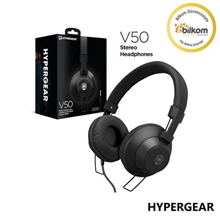 Hypergear V50 Kablolu Kulaküstü Kulaklık - Siyah