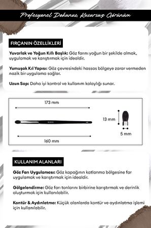 Far Karıştırma Fırçası Cre'Ars Tapered Blending Brush #129