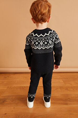 Next Baby Pamuklu Fairisle Örme Alt Üst Takım