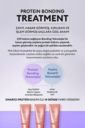 Protein Kompleksi İçeren Onarıcı Bakım Kremi Kundal Protein Bonding Treatment 250ml (Leather Iris)