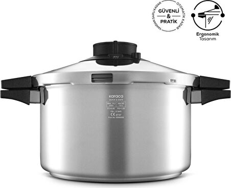 Karaca Quick And Safe Indüksiyon Tabanlı Düdüklü Tencere 7 Litre