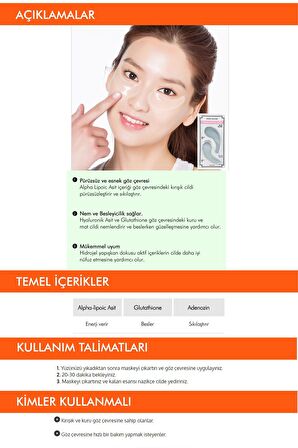 Missha Adenozin Yaşlanma Karşıtı Hyalüronik Asit Tüm Yaşlar Göz Altı Jel 2 Adet 