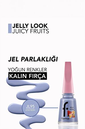 Flormar Jelly Look Yüksek Pigmentli & Parlak Bitişli Jel Görünümlü Oje