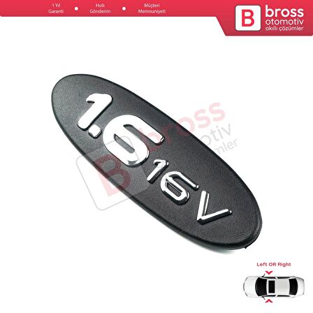 Renault Megane MK1 1996-2004 Scenic RX4 7700432873 İçin Siyah 1.6 16V Kapı Bandı Çıta Yazısı