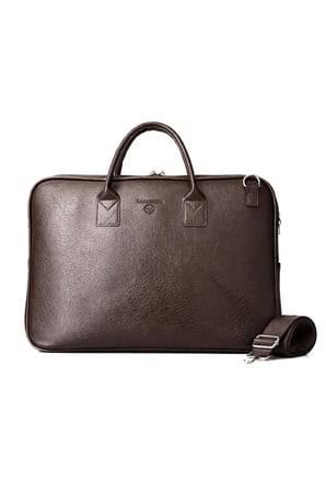 Unisex Laptop Çantası Aci Kahve Orta Boy Şık İş Çantası