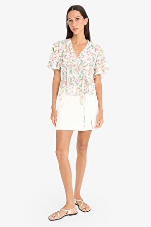 DeFacto Normal Bel Basic Düz Şort Etek C1860AX25SPER105