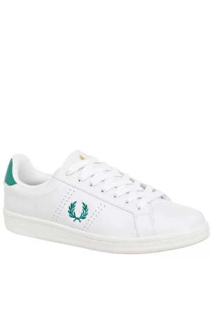 Fred Parry Erkek Beyaz Logo Detaylı Sneaker