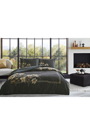 Özdilek Golden Lily Tek Kişilik Soft Life Saten Nevresim Takımı