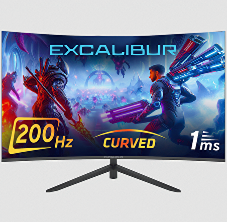 Casper Excalibur M.E27FHD-G 27" 200HZ 1MS 300NIT (HDMI+Display Port) Curved Freesync + G-Sync FHD LED Monitör