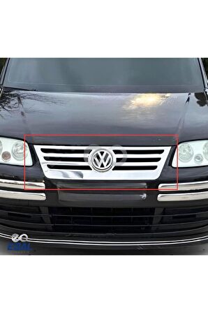 VW Caddy Krom Ön Panjur 1 prç. 2004 Üzeri P. Çelik Formlu
