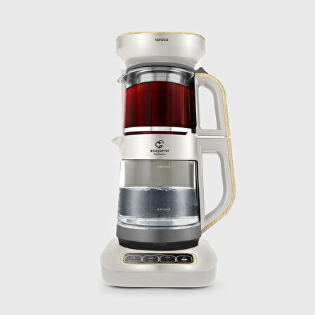 Karaca Çaysever Robotea Pro 4 in 1 Cam Çay Makinesi Wood Craft