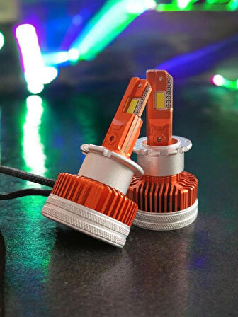 D2S LED Xenon Far şimşek etkili 6000K Ampulü VRPRO D Serisi 75W 2000LÜMEN 1TK(2ADET) GARANTİLİ