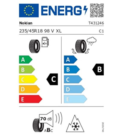Nokian Tyres 235/45 R18 98V XL WR Snowproof P Kış Lastiği ( Üretim Yılı: 2023 )