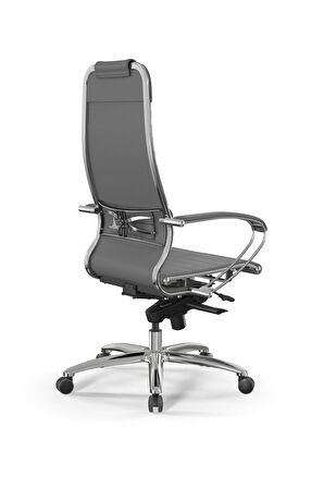 Samurai Ergonomik Deri Ofis Koltuğu / Çalışma Sandalyesi - F.2.1.49 Gri