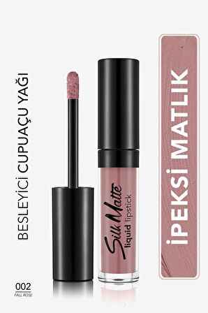 Flormar Silk Matte Yüksek Pigmentli & Mat Bitişli Nemlendirici Likit Ruj