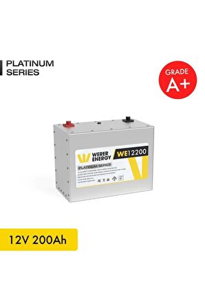 12V 200Ah LiFePO4 Platinum Series Bluetooth'lu Lityum Demir Fosfat Akü 