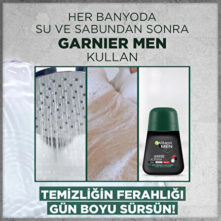 Garnier Lekesiz Koruma Antiperspirant Ter Önleyici Leke Yapmayan Erkek Roll-On Deodorant 50 ml