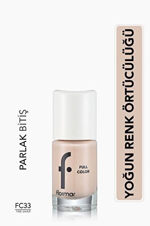 Flormar Yoğun Pigmentli Parlak Oje-full Color Nail Enamel- Fc33 Tıme Saver-8690604313235