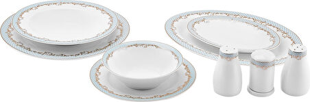 Karaca Rocco 56 Parça 12 Kişilik New Bone Yemek Takımı