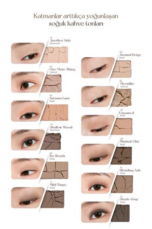 Çok Fonksiyonlu, Yoğun Pigmentli Far Paleti Clio Shade & Shadow Palette (01 Shadow Gallery)