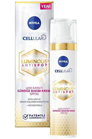 Nivea Luminous630 Leke Karşıtı Gündüz Yüz Kremi 40ml, Luminous630 Cilt Tonu Eşitleyici Gece Kremi 50ml