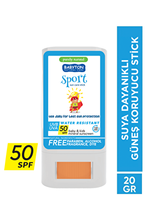 Babyton Suya Dayanıklı Doğal Güneş Stick SPF 50 20 gr