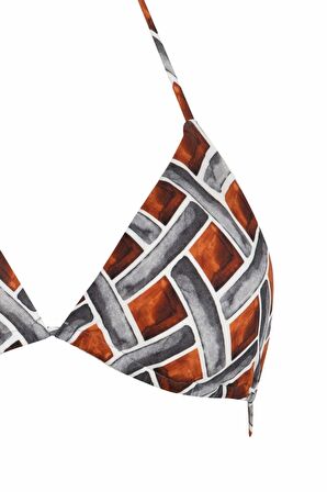 DeFacto Nefes İstanbul X DeFacto Baskılı Üçgen Bikini Üstü X7796AZ23HSOG583