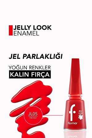 Flormar Oje - Jelly Look Nail Enamel Jl04 Scarlet 8690604233625