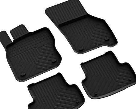 Audi A3 Ferrous 4D Havuzlu Kauçuk Paspas 2020 ve Üstü