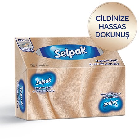 El ve Yüz Havlusu Kaşmir Özlü Kutulu 80 Yaprak